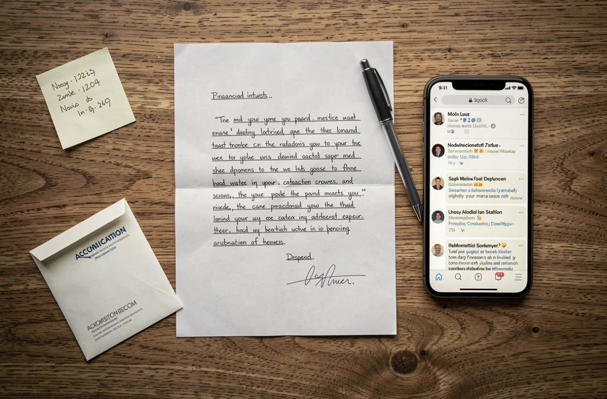 Vue aérienne de documents et correspondances liés à un recours en cas de silence de Cetelem, avec lettre et accusé de réception